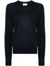 P.a.r.o.s.h . Linfa Fine-knit Mélange Sweater In Blue