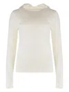 P.a.r.o.s.h . Linfa Knitted Hoodie In White