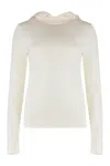 P.a.r.o.s.h Parosh Linfa Knitted Hoodie In White