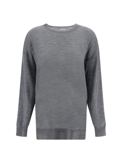 P.a.r.o.s.h . Crewneck Knitted Jumper In Grigio