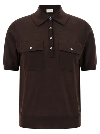 P.a.r.o.s.h Linfa26 Polo Shirt In Brown