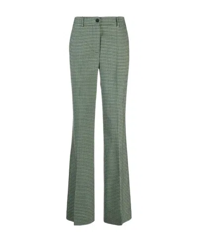 P.a.r.o.s.h Lioned Gingham Flared Trousers