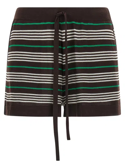 P.a.r.o.s.h Listripes Shorts In Brown