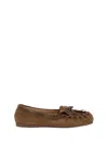 P.a.r.o.s.h Parosh Fringes Loafer Shoes In Brown