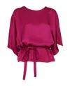 P.a.r.o.s.h Belted Blouse In Red