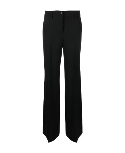P.a.r.o.s.h Logo Casual Pants In Black
