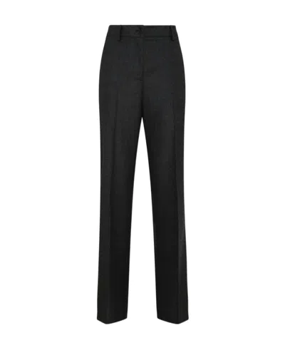 P.a.r.o.s.h Logo Casual Pants In Black