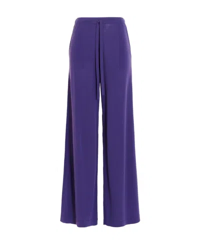 P.a.r.o.s.h Logo Casual Pants In Purple