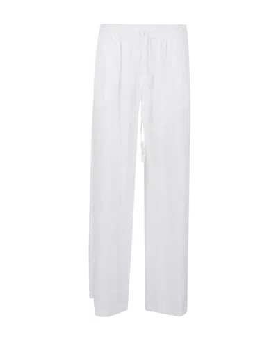 P.a.r.o.s.h Logo Casual Pants In White