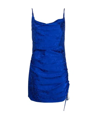 P.a.r.o.s.h Logo Dress In Blue