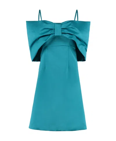 P.a.r.o.s.h Logo Dress In Green
