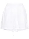 P.a.r.o.s.h Embroidered Frayed Shorts In Green