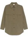 P.A.R.O.S.H LOGO-EMBROIDERED SHIRT