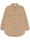 P.a.r.o.s.h Parosh Nylon And Cotton Blend Shirt In Green
