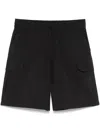 P.a.r.o.s.h Logo-embroidered Shorts In Black