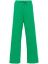 P.a.r.o.s.h Logo-embroidered Drawstring Track Pants In Verde