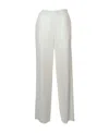 P.a.r.o.s.h Logo Straight Casual Pants In White