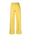 P.a.r.o.s.h Pressed-crease Straight-leg Trousers In Yellow