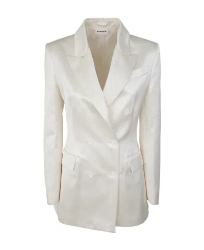 P.a.r.o.s.h Logo Suit Jacket In White