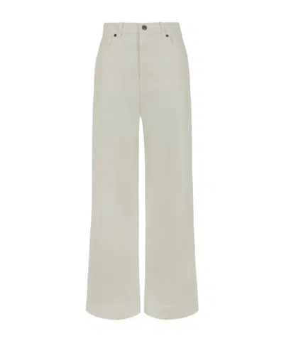 P.a.r.o.s.h Logo-label Five-pocket Jeans In White
