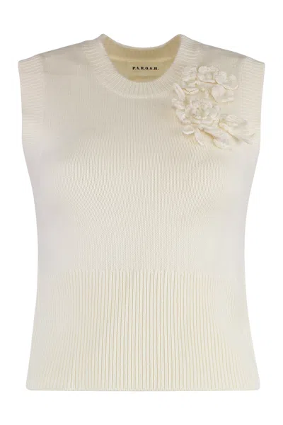 P.A.R.O.S.H PAROSH LOIRA KNITTED VEST