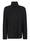 P.a.r.o.s.h Loira Roll-neck Sweater In Black