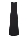 P.a.r.o.s.h Maxi Dress With Unique Cut-out Detail In Black