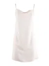 P.a.r.o.s.h Mini Dress With Delicate Bow Detail In White