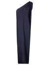 P.a.r.o.s.h Blue One-shoulder Long Dress In Blue