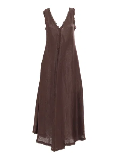 P.a.r.o.s.h . Long Dress In Brown