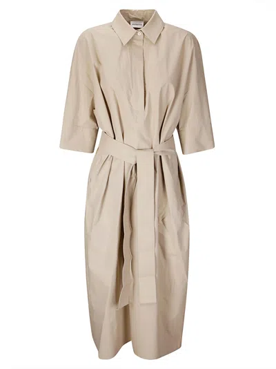 P.a.r.o.s.h Long Dress In Sabbia