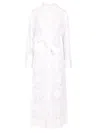 P.a.r.o.s.h . Light Grey Shirt Dress With Embroidery