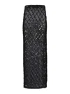 P.a.r.o.s.h Long Skirt With Sequins In Black