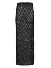 P.a.r.o.s.h Long Skirt With Sequins Skirts Black