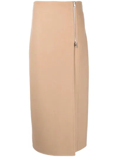 P.A.R.O.S.H PAROSH LONG SKIRT WITH ZIP