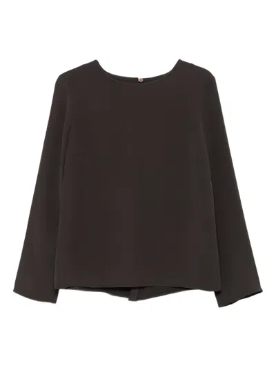 P.a.r.o.s.h Long-sleeve Blouse In Brown