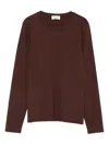 P.a.r.o.s.h Long-sleeve Cotton T-shirt In Brown
