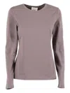 P.a.r.o.s.h Long-sleeve Crew-neck T-shirt In Gray