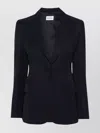 P.a.r.o.s.h Long Sleeve Jacket Notched Lapels In Blue