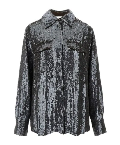 P.a.r.o.s.h Long Sleeve Shirt In Black
