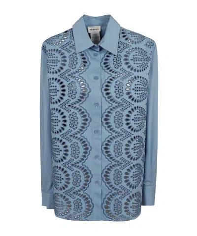 P.a.r.o.s.h Long Sleeve Shirt In Blue