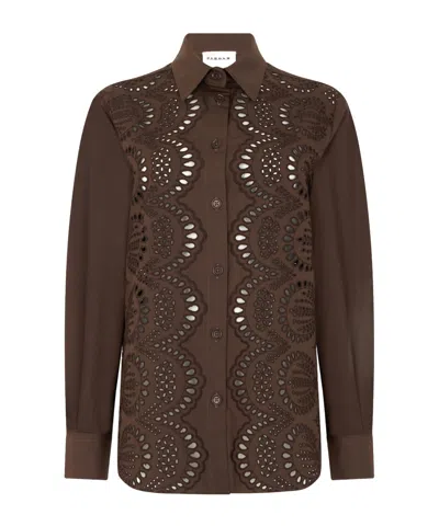 P.a.r.o.s.h Long Sleeve Shirt In Brown