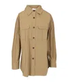 P.a.r.o.s.h Beige Cotton Blend Vest Shirt In Nude