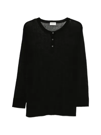 P.a.r.o.s.h Long-sleeve T-shirt In Black