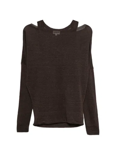 P.a.r.o.s.h Long-sleeve T-shirt In Brown