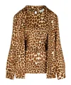 P.a.r.o.s.h Long-sleeved Blouse In Brown
