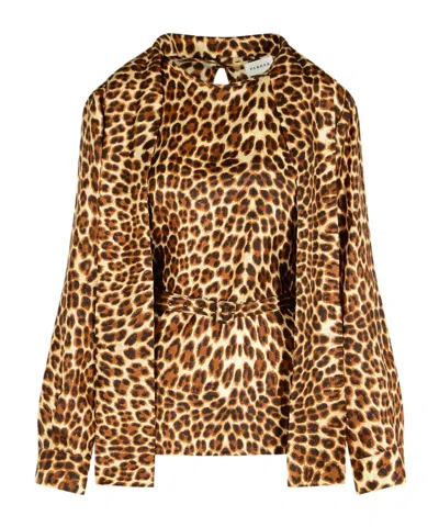 P.a.r.o.s.h Long-sleeved Blouse In Brown