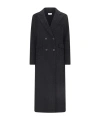 P.a.r.o.s.h Double Coat With All Over Rhinestone In Black