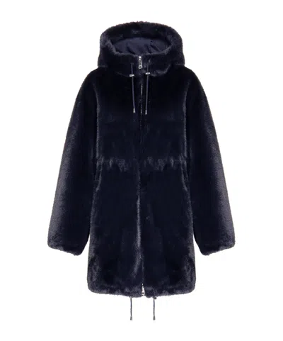P.a.r.o.s.h Long-sleeved Coat In Black