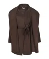 P.a.r.o.s.h Long-sleeved Coat In Brown